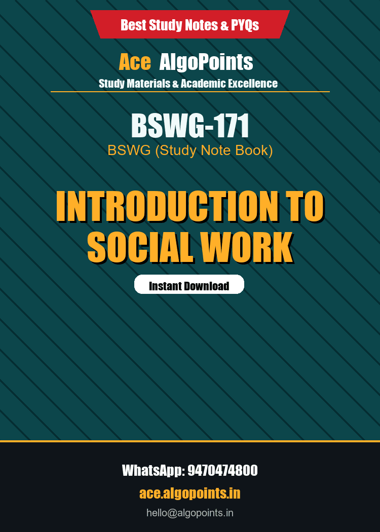 BSWG-171 - Introduction to Social Work