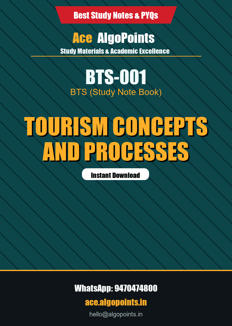 BTS-001 - Tourism Concepts and Processes