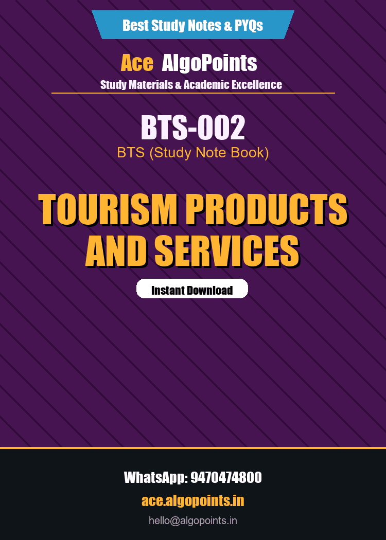BTS-002 - Tourism Products and Services