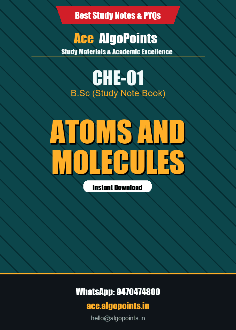 CHE-01 - Atoms and Molecules