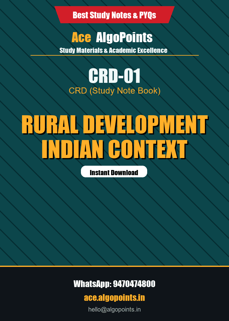 CRD-01 - Rural Development Indian Context