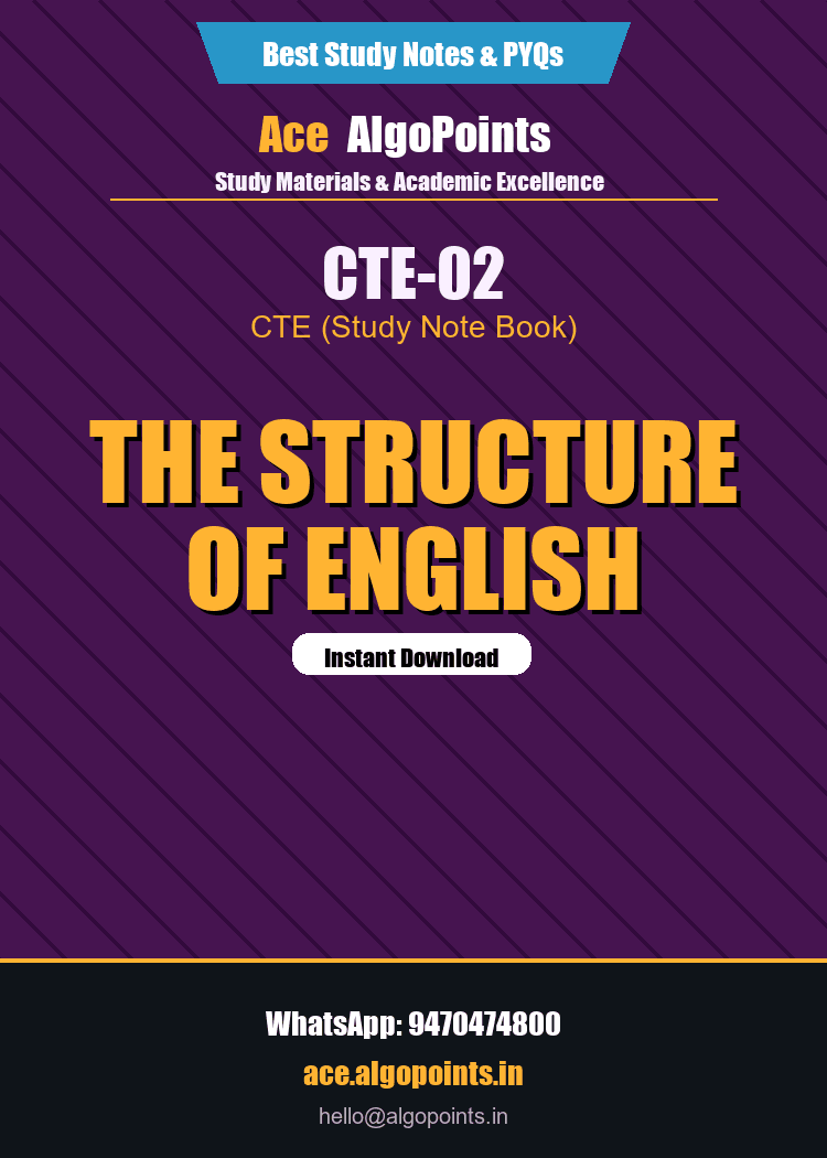 CTE-02 - The Structure of English