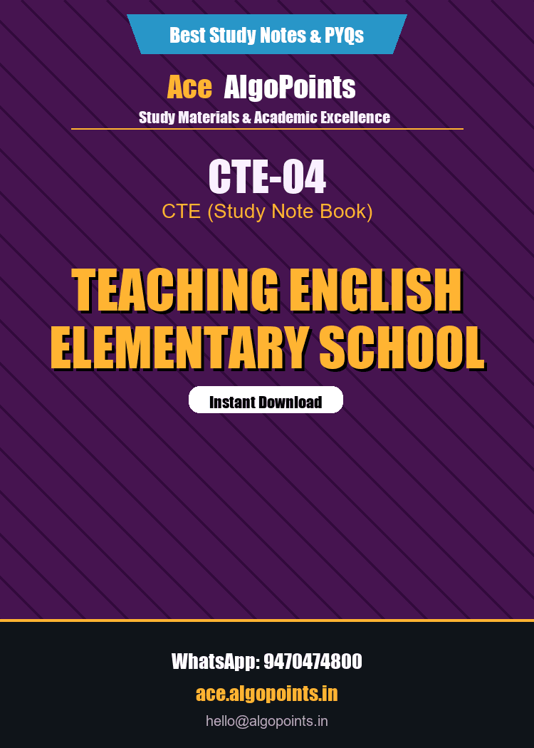 CTE-04 - Teaching English Elementary School