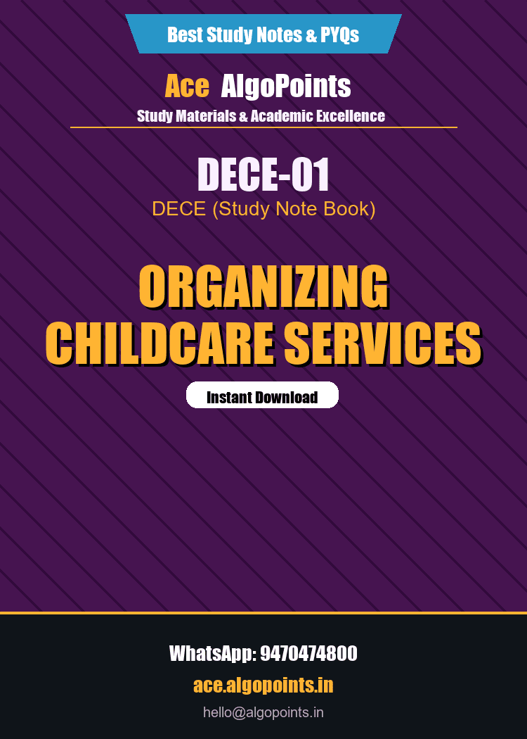 DECE-01 - Organizing Childcare Services