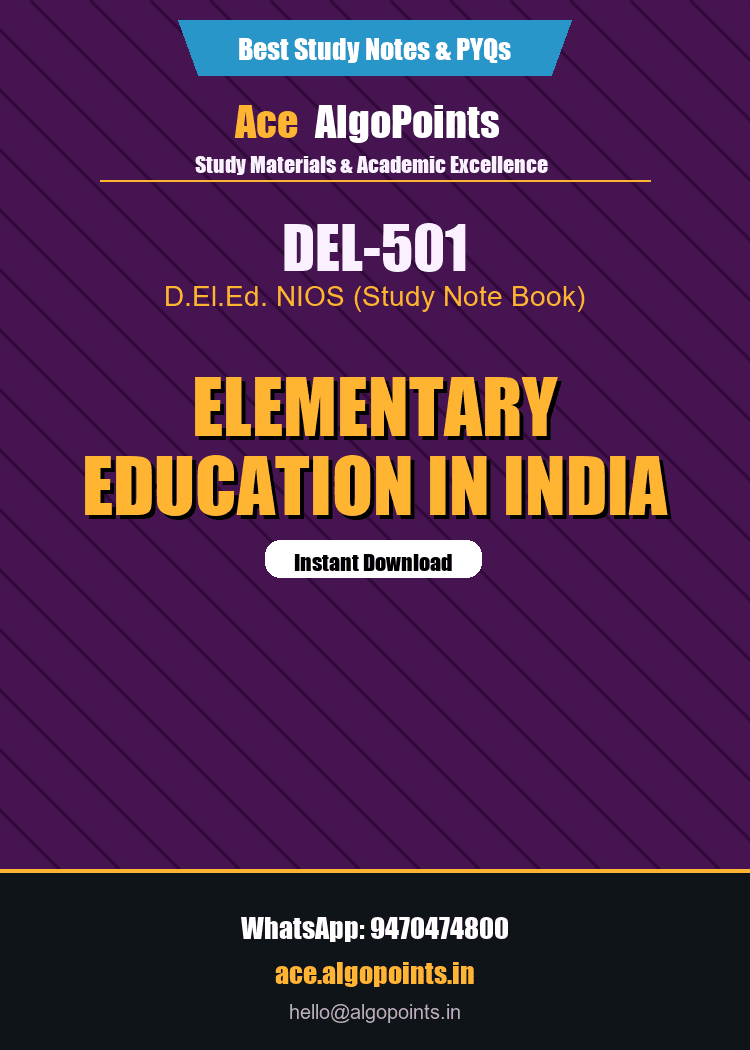 DEL-501 - Elementary Education in India