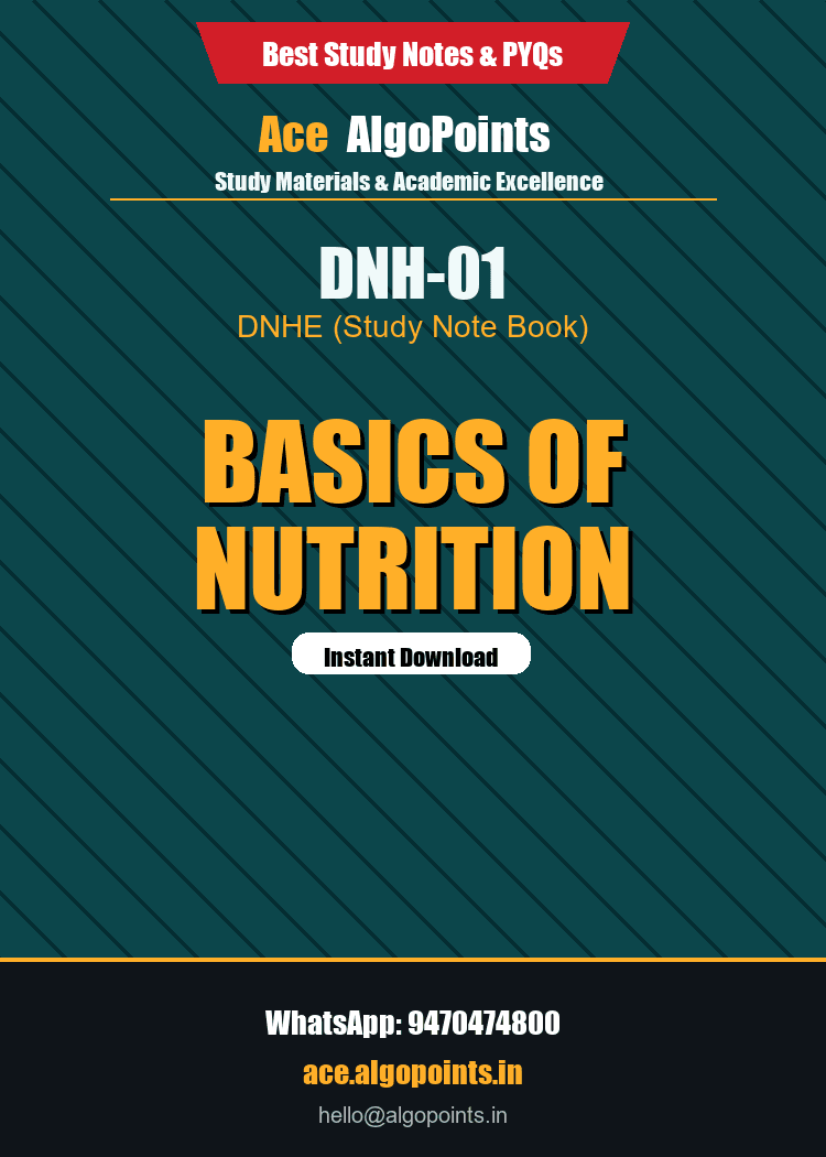 DNH-01 - Basics of Nutrition