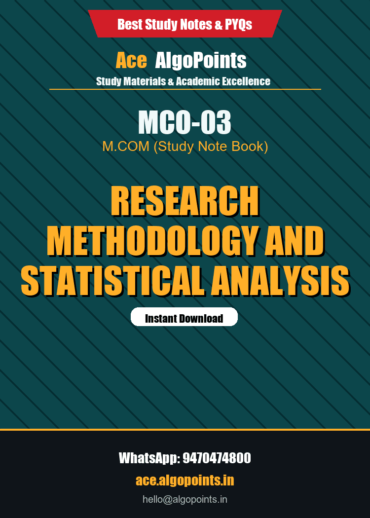 MCO-03 - Research Methodology and Statistical Analysis