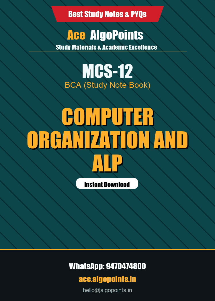 MCS-12 - Computer Organization and ALP