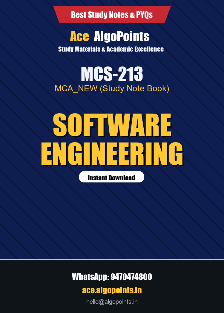 MCS-213 - Software Engineering