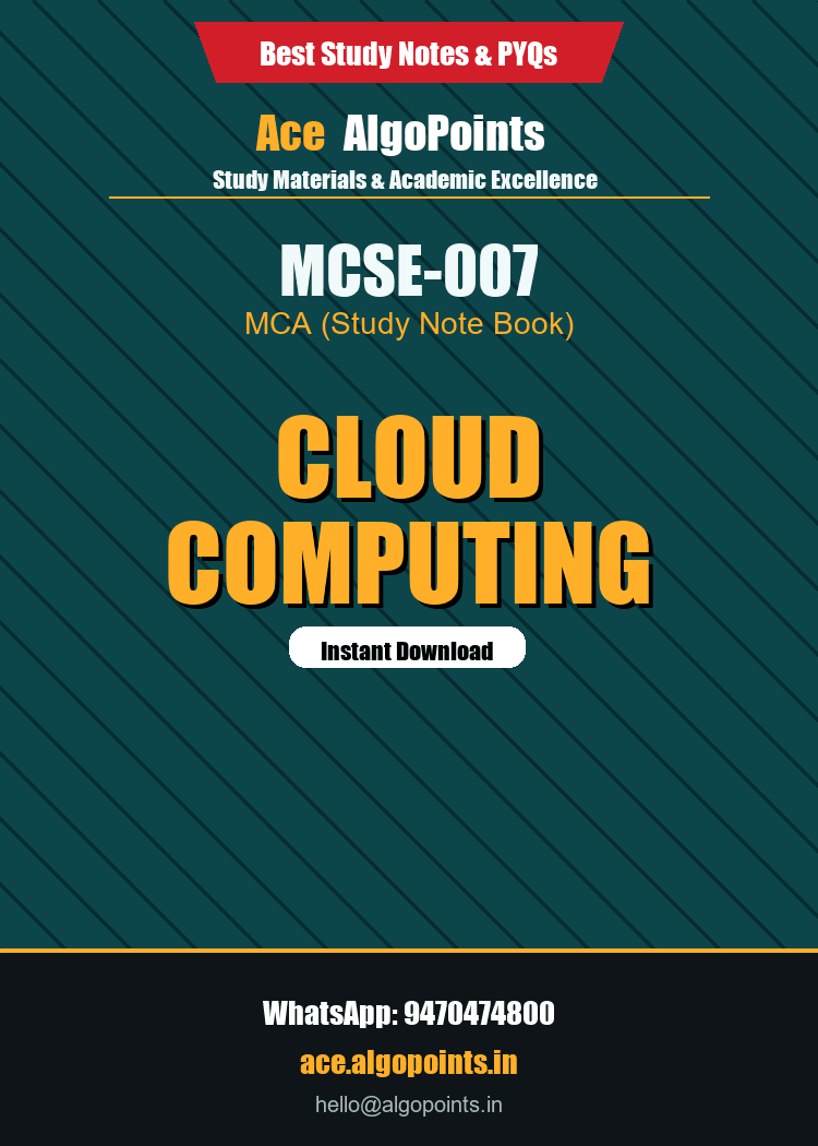 MCSE-007 - Cloud Computing