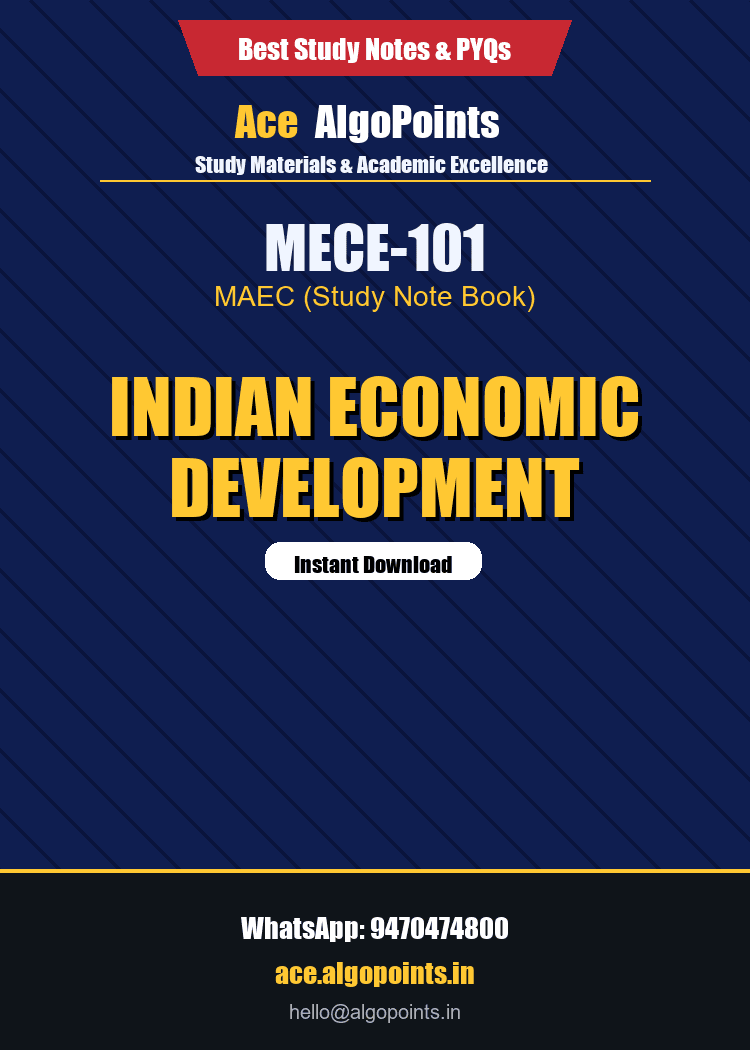 MECE-101 - Indian Economic Development