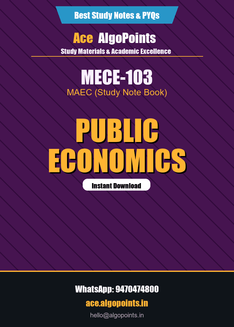 MECE-103 - Public Economics