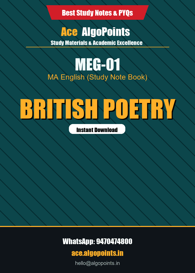 MEG-01 - British Poetry