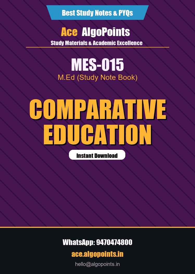 MES-015 - Comparative Education
