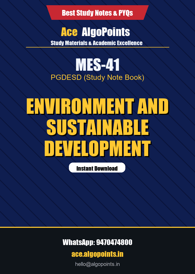 MES-41 - Environment and Sustainable Development
