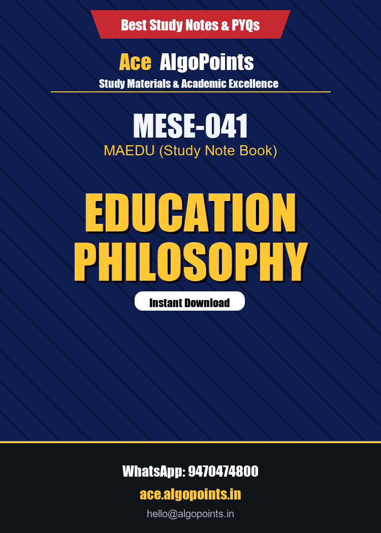 MESE-041 - Education Philosophy