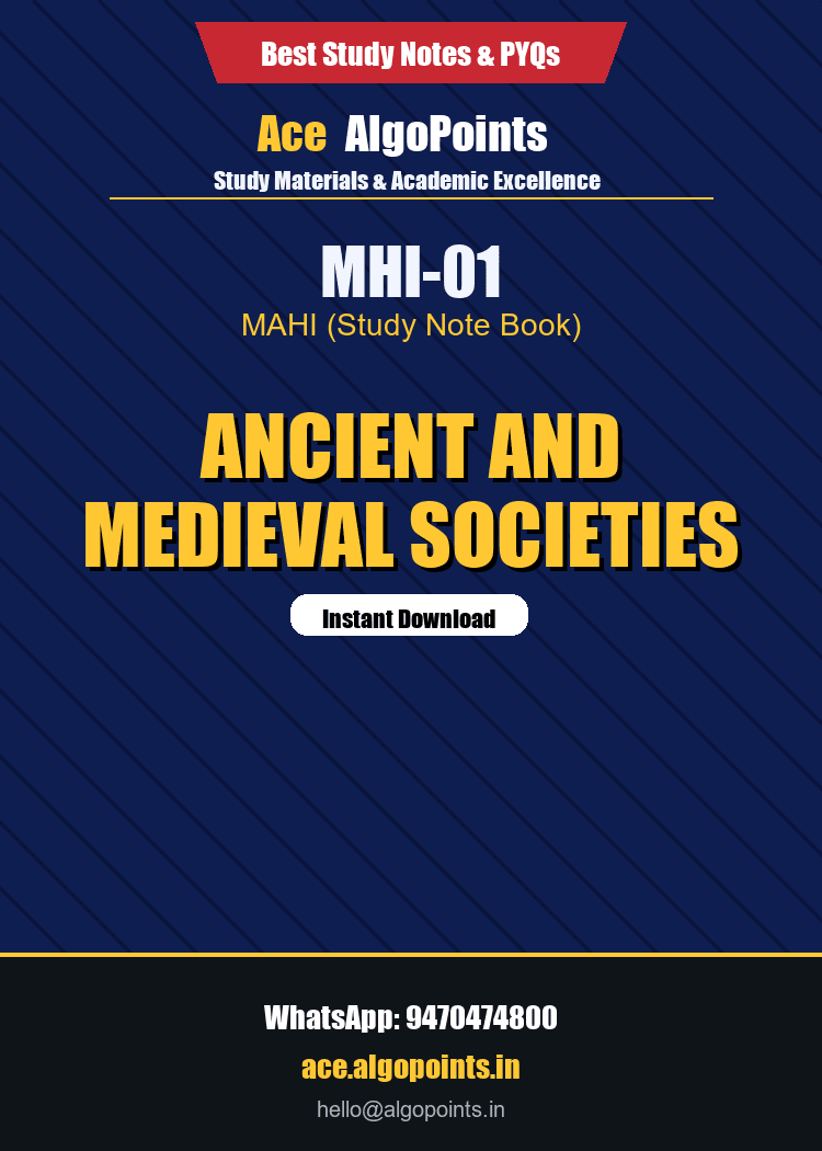 MHI-01 - Ancient and Medieval Societies