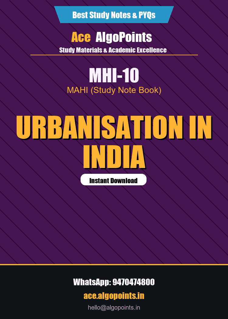 MHI-10 - Urbanisation in India