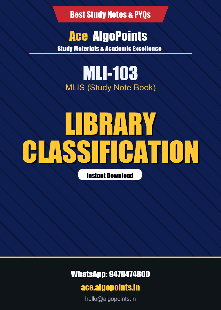 MLI-103 - Library Classification