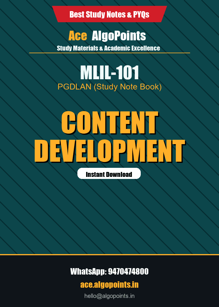 MLIL-101 - Content Development