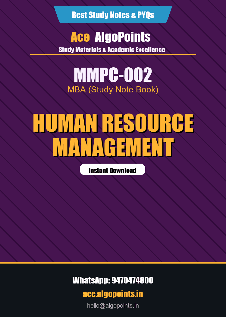 MMPC-002 - Human Resource Management