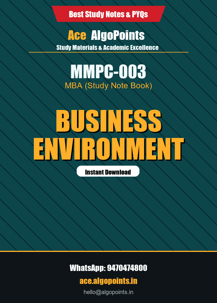 MMPC-003 - Business Environment