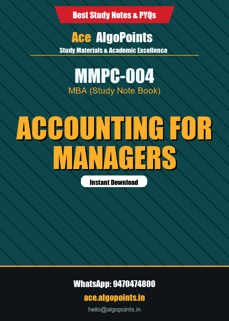 MMPC-004 - Accounting for Managers