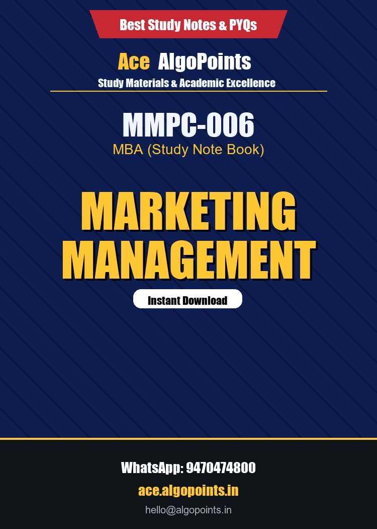 MMPC-006 - Marketing Management