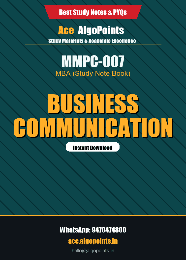 MMPC-007 - Business Communication