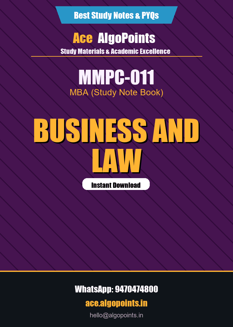 MMPC-011 - Business and Law