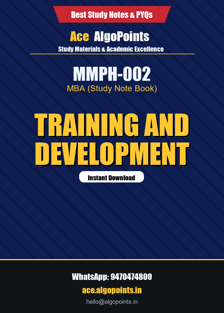 MMPH-002 - Training and Development