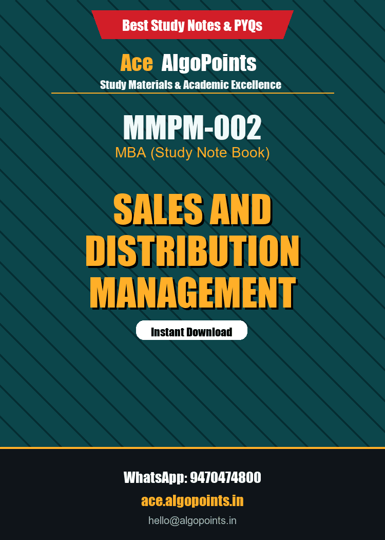 MMPM-002 - Sales and Distribution Management