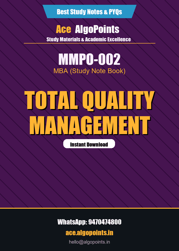 MMPO-002 - Total Quality Management