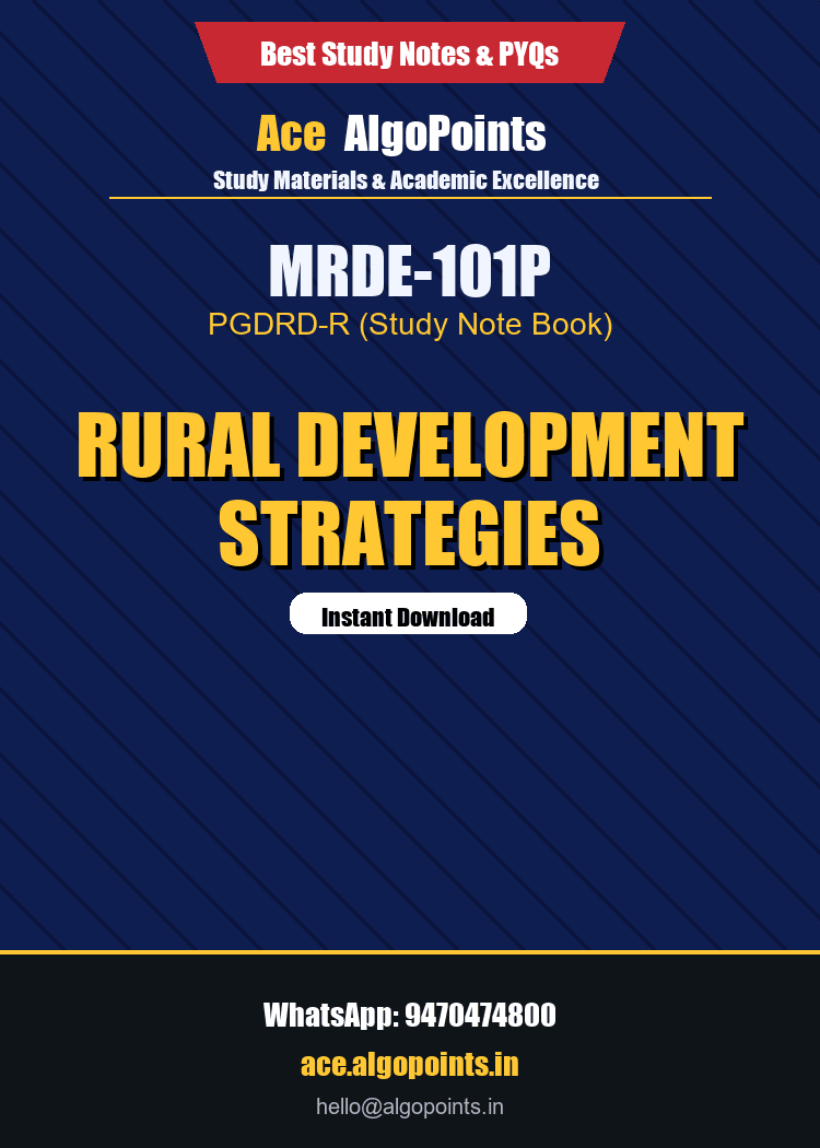 MRDE-101P - Rural Development Strategies