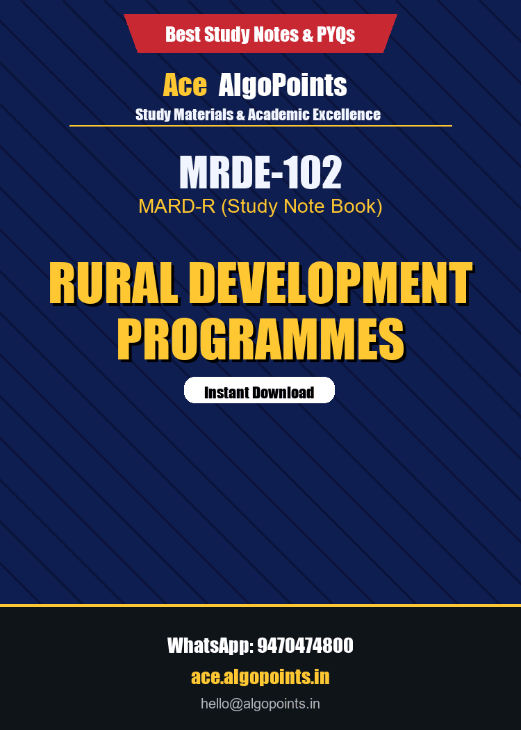 MRDE-102 - Rural Development Programmes