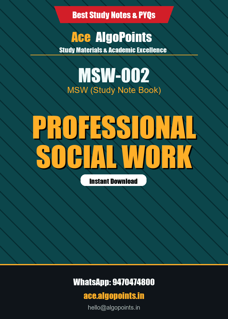 MSW-002 - Professional Social Work