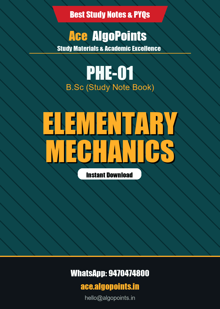 PHE-01 - Elementary Mechanics