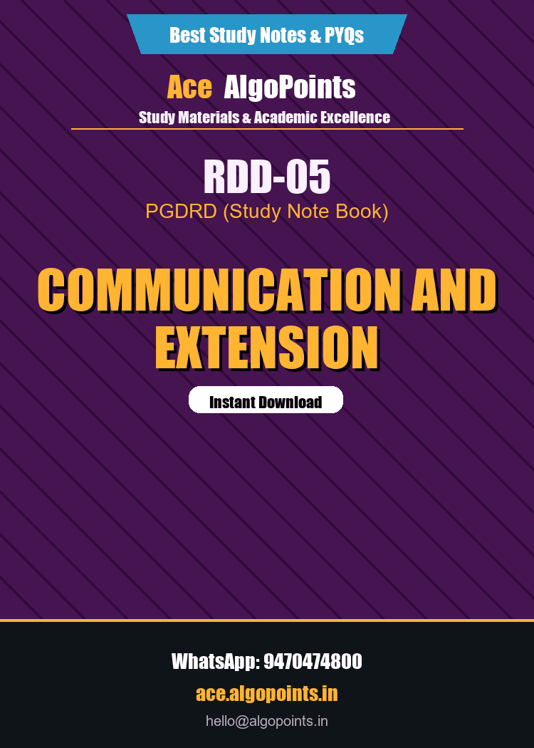 RDD-05 - Communication and Extension
