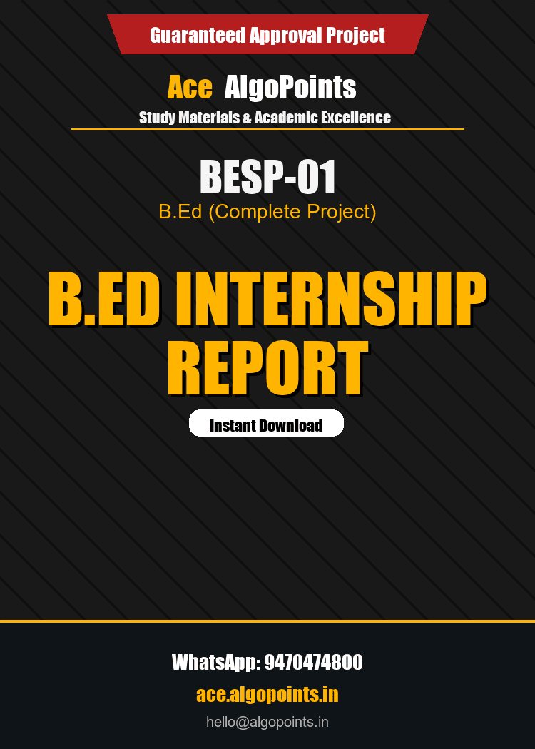 BESP-01 - B.Ed Internship Report