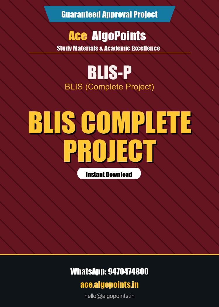 BLIS-P - BLIS Project Report