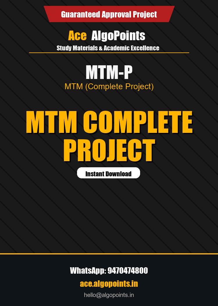 MTM-P - MTM Project Report